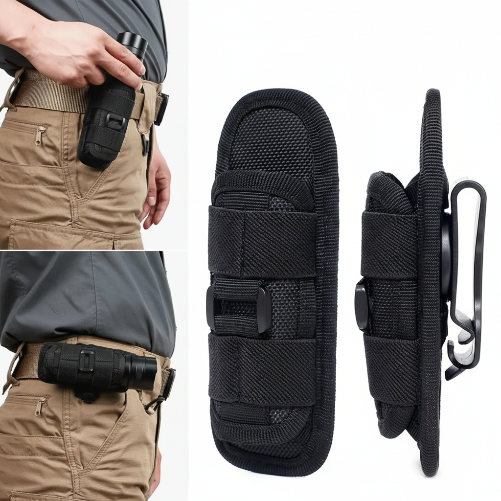 Tactical Flashlight Holder – Heavy-Duty Belt Mount
